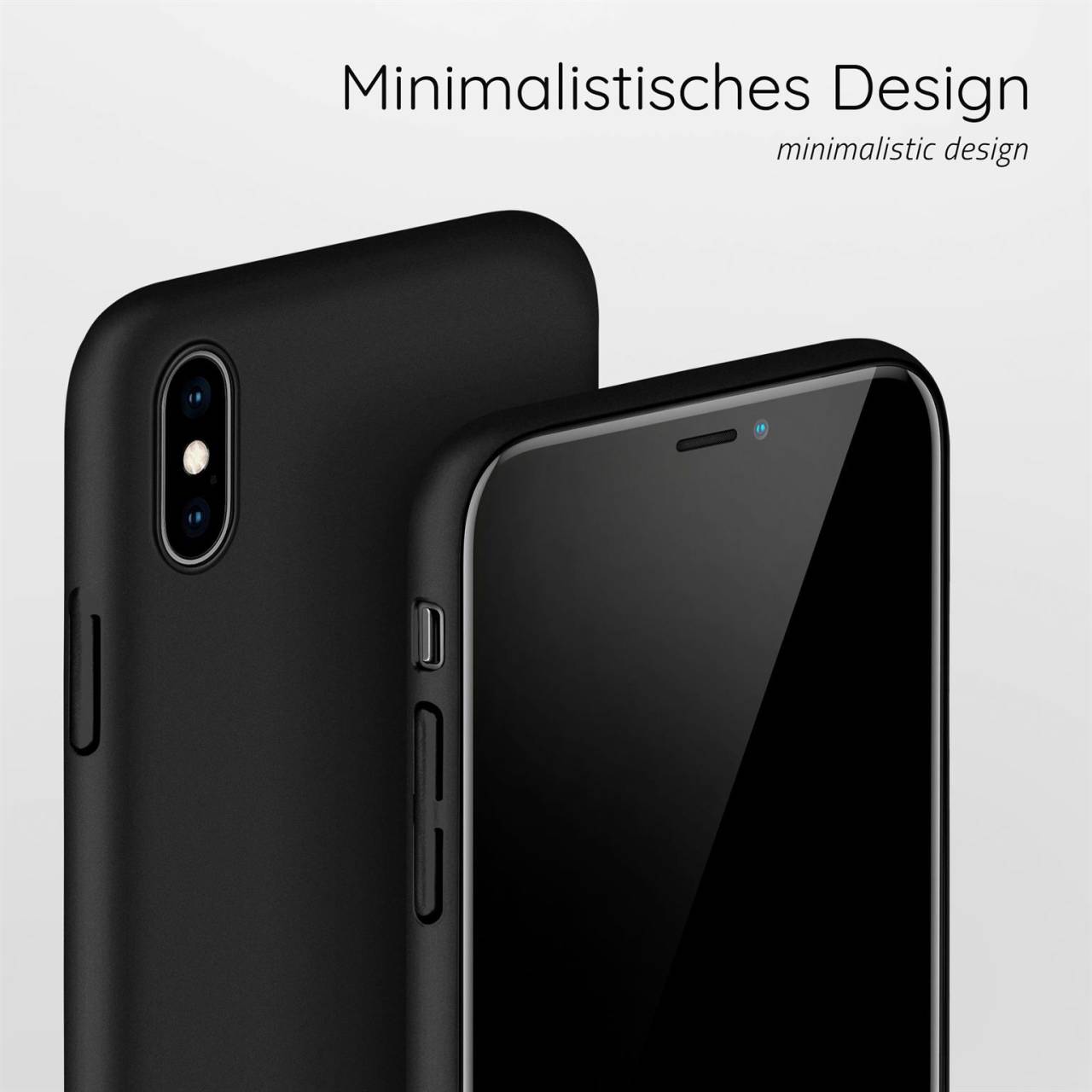 moex Alpha Case für Apple iPhone XS Max – Extrem dünne, minimalistische Hülle in seidenmatt
