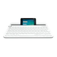 Logitech K480 Multi-Device Bluetooth-Tastatur – Deutsch Tastaturlayout, kabellos, für Tablet und Smartphone