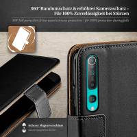 moex Book Case für Xiaomi Mi 10 – Klapphülle aus PU Leder mit Kartenfach, Komplett Schutz