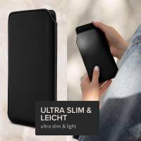 ONEFLOW Liberty Bag für Microsoft Lumia 550 – PU Lederhülle mit praktischer Lasche zum Herausziehen