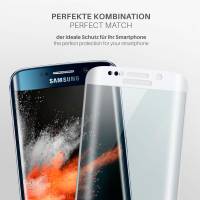 moex CurveProtect für Samsung Galaxy S6 Edge – Full Screen Schutzfolie – Curved 3D Panzerglas