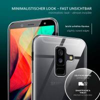 moex Aero Case für Samsung Galaxy A6 Plus (2018) – Durchsichtige Hülle aus Silikon, Ultra Slim Handyhülle
