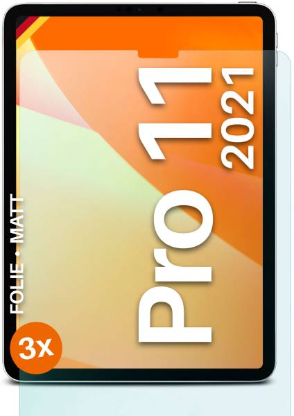 moex FlexProtect Matt für Apple iPad Pro 11 Zoll (3. Generation - 2021) – Anti Reflex Schutzfolie für besten Displayschutz, Matt