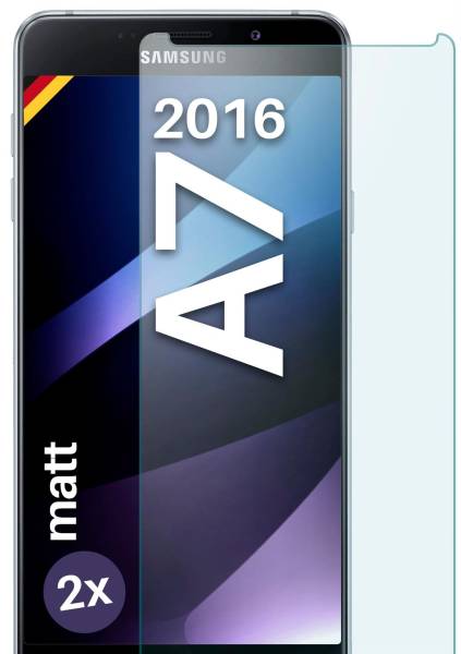 moex ShockProtect Matt für Samsung Galaxy A7 (2016) – Panzerglas für kratzfesten Displayschutz, Anti Reflex