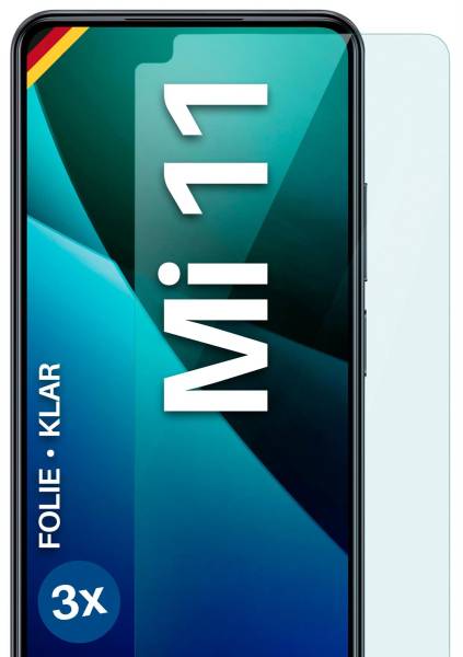 moex FlexProtect Klar für Xiaomi Mi 11 – Schutzfolie für unsichtbaren Displayschutz, Ultra klar