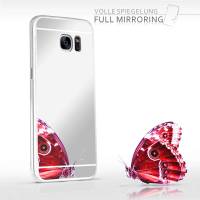 moex Mirror Case für Samsung Galaxy S7 Edge – Handyhülle aus Silikon mit Spiegel auf der Rückseite
