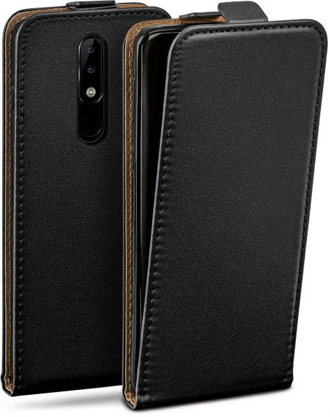 moex Flip Case für Nokia 5.1 Plus – PU Lederhülle mit 360 Grad Schutz, klappbar