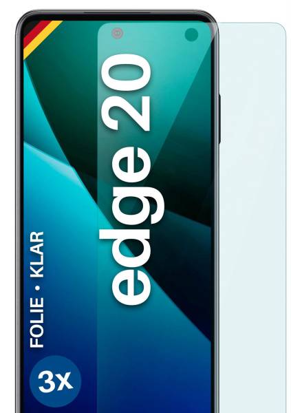 moex FlexProtect Klar für Motorola Edge 20 – Schutzfolie für unsichtbaren Displayschutz, Ultra klar