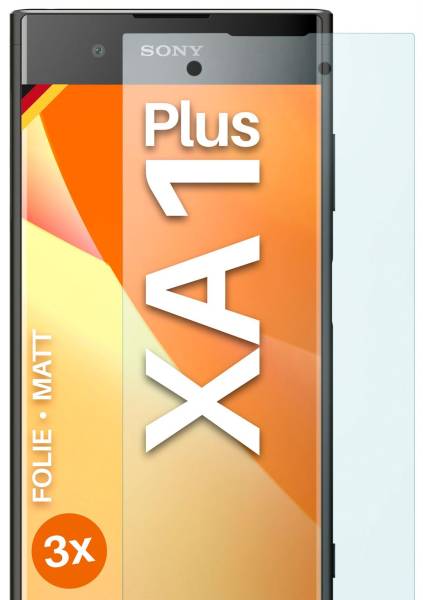 moex FlexProtect Matt für Sony Xperia XA1 Plus – Anti Reflex Schutzfolie für besten Displayschutz, Matt