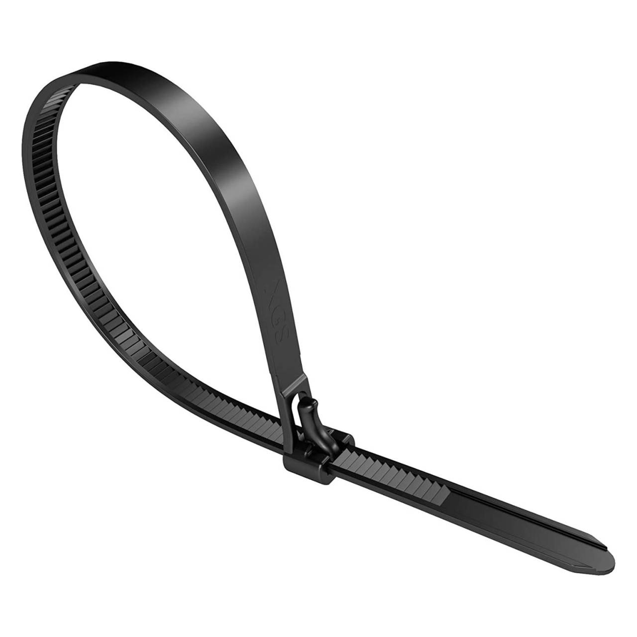 KabelDirekt Kabelbinder wiederverschließbar – Kabelbinder mit Schließmechanismus, 100 Stück, 7,4mm x 250mm