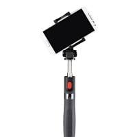 Hama Funstand 57 – Selfie-Stick mit Bluetooth Auslöser und erweiterbarer Teleskopstange bis 57 cm