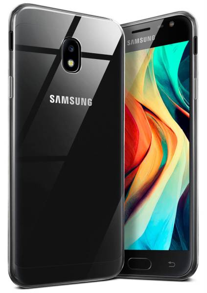 moex Aero Case für Samsung Galaxy J3 (2017) – Durchsichtige Hülle aus Silikon, Ultra Slim Handyhülle