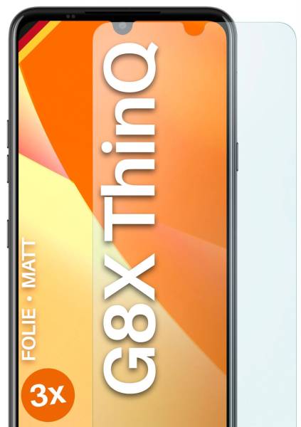 moex FlexProtect Matt für LG G8X ThinQ – Anti Reflex Schutzfolie für besten Displayschutz, Matt