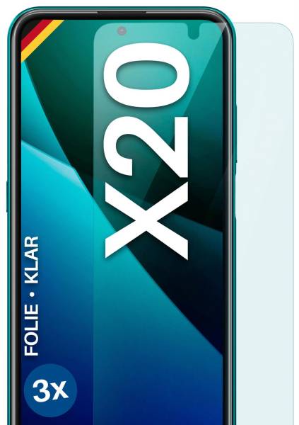moex FlexProtect Klar für Nokia X20 – Schutzfolie für unsichtbaren Displayschutz, Ultra klar
