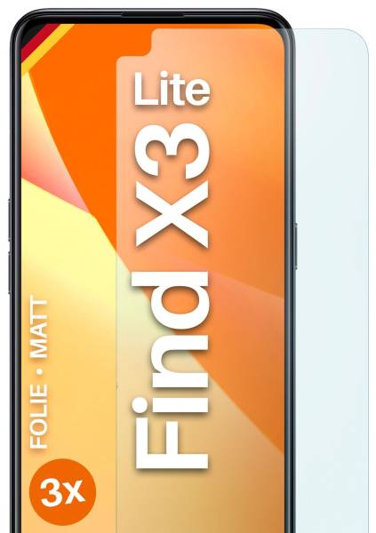 moex FlexProtect Matt für Oppo Find X3 Lite – Anti Reflex Schutzfolie für besten Displayschutz, Matt