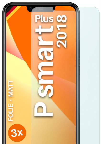 moex FlexProtect Matt für Huawei P smart Plus – Anti Reflex Schutzfolie für besten Displayschutz, Matt
