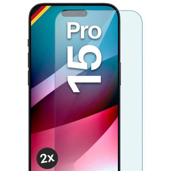 moex ShockProtect iPhone 15 Pro Panzerglas Klar