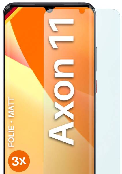 moex FlexProtect Matt für ZTE Axon 11 – Anti Reflex Schutzfolie für besten Displayschutz, Matt