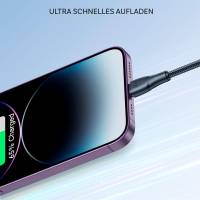Joyroom Ladekabel – USB A auf Lightning für iPhone und iPad, Schnellladekabel Surpass Serie, Nylon, Länge 0,25m