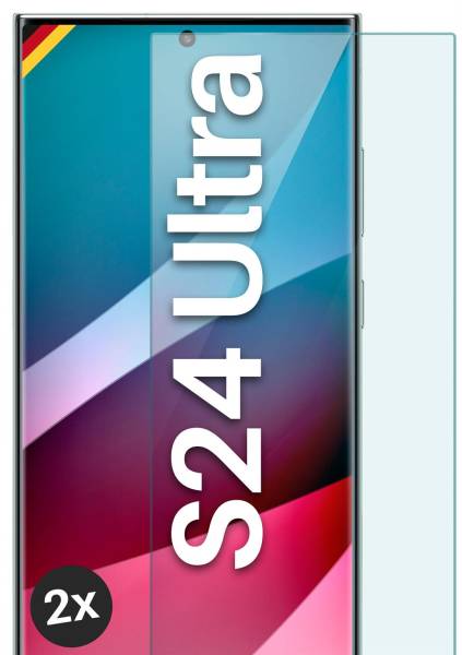moex ShockProtect Klar für Samsung Galaxy S24 Ultra – Panzerglas für kratzfesten Displayschutz, Ultra klar