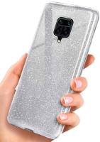 ONEFLOW Glitter Case für Xiaomi Redmi Note 9 Pro – Glitzer Hülle aus TPU, designer Handyhülle
