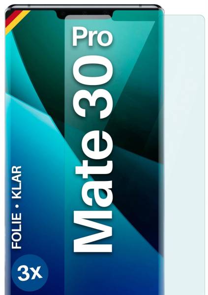 moex FlexProtect Klar für Huawei Mate 30 Pro – Schutzfolie für unsichtbaren Displayschutz, Ultra klar