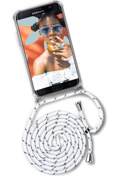 Für Samsung Galaxy S7 Edge | Stoff Handykette mit Hülle | TWIST CORD
