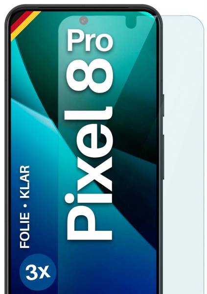 moex FlexProtect Klar für Google Pixel 8 Pro – Schutzfolie für unsichtbaren Displayschutz, Ultra klar