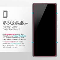 moex ShockProtect Klar für Samsung Galaxy S10 Lite – Panzerglas für kratzfesten Displayschutz, Ultra klar