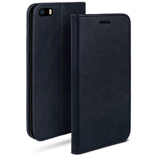 moex Casual Case iPhone SE (2016) Klappbare Lederhülle