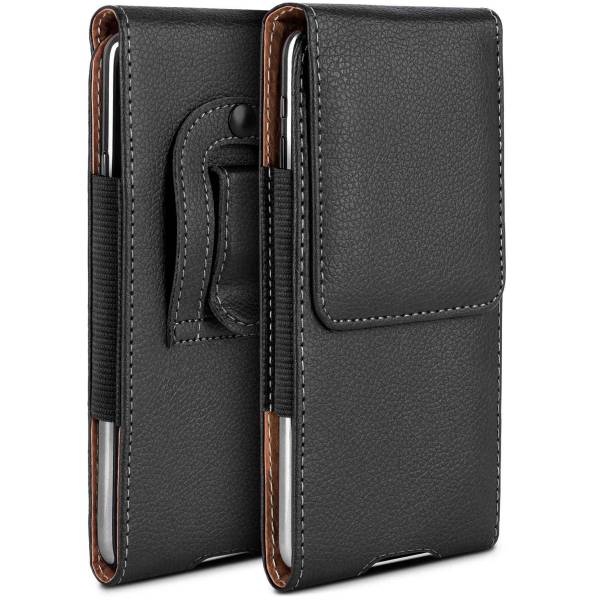 moex Plug Case für Apple iPhone 13 Pro Max – Handy Gürteltasche aus PU Leder mit Magnetverschluss