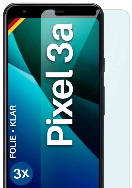 moex FlexProtect Klar für Google Pixel 3a – Schutzfolie für unsichtbaren Displayschutz, Ultra klar