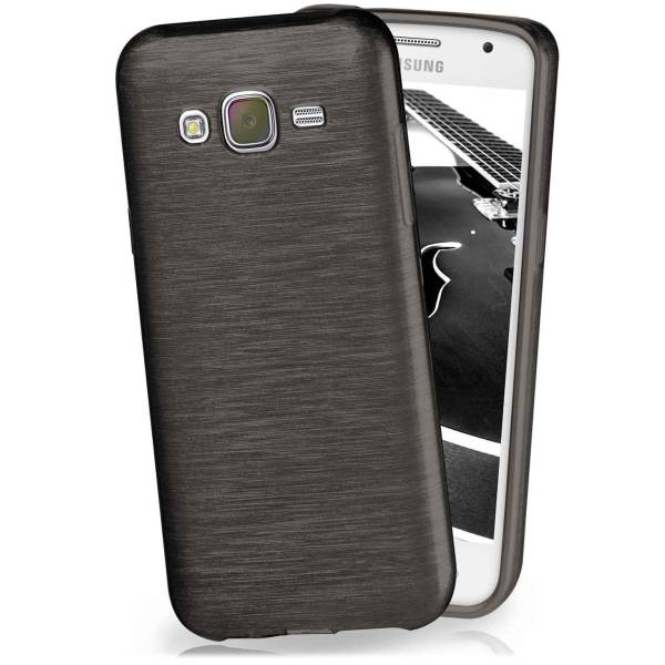 Für Samsung Galaxy J5 (2015) | Silikonhülle in Brush-Optik | BRUSHED CASE