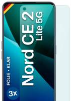 moex FlexProtect Klar für OnePlus Nord CE 2 Lite 5G – Schutzfolie für unsichtbaren Displayschutz, Ultra klar