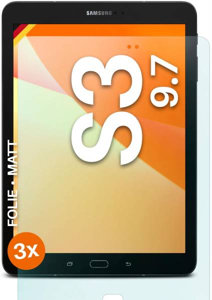 moex FlexProtect Matt für Samsung Galaxy Tab S3 – Anti Reflex Schutzfolie für besten Displayschutz, Matt