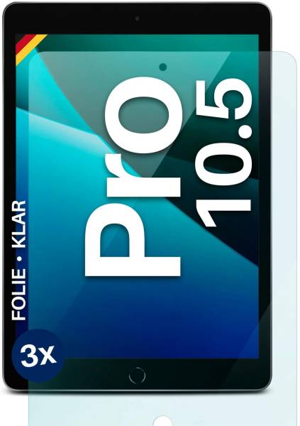 moex FlexProtect Klar für Apple iPad Pro 10,5 Zoll (2017) – Schutzfolie für zusätzlichen Displayschutz, Ultra klar
