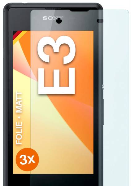 moex FlexProtect Matt für Sony Xperia E3 – Anti Reflex Schutzfolie für besten Displayschutz, Matt