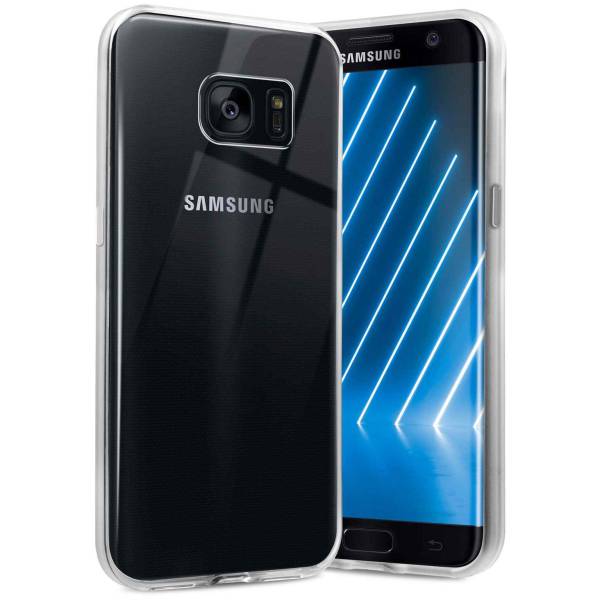 ONEFLOW Clear Case für Samsung Galaxy S7 Edge – Transparente Hülle aus Soft Silikon, Extrem schlank