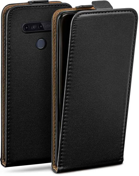 moex Flip Case für LG K51S – PU Lederhülle mit 360 Grad Schutz, klappbar