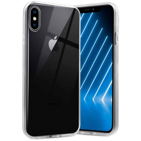 ONEFLOW Clear Case für Apple iPhone X – Transparente Hülle aus Soft Silikon, Extrem schlank