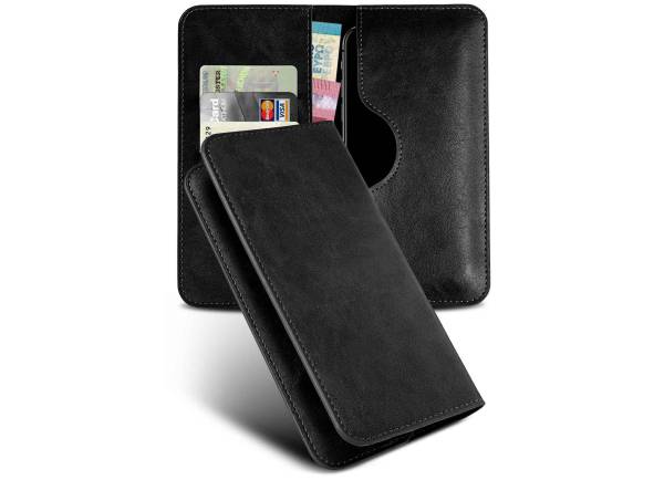 moex Purse Case für Samsung Galaxy S23 FE – Handytasche mit Geldbörses aus PU Leder, Geld- & Handyfach