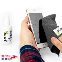 Ecomoist Bildschirm Reinigungsset – für Smartphones und andere Geräte, Mikrofasertuch, Displayreiniger 100 ml – weiteres Produktbild 1