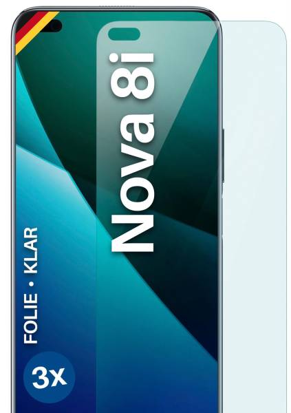 moex FlexProtect Klar für Huawei nova 8i – Schutzfolie für unsichtbaren Displayschutz, Ultra klar