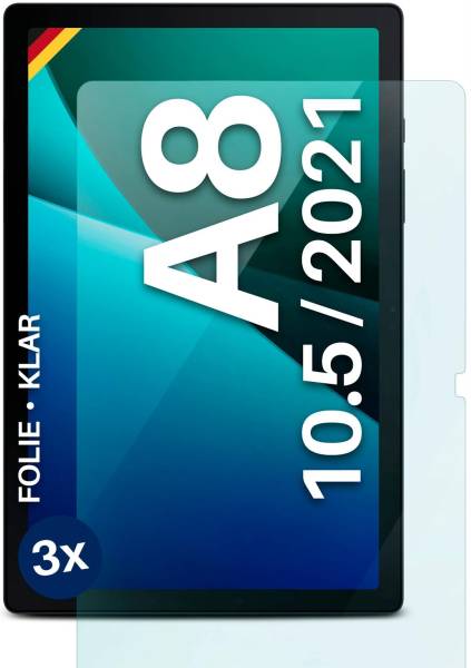 moex FlexProtect Klar für Samsung Galaxy Tab A8 (2021) – Schutzfolie für zusätzlichen Displayschutz, Ultra klar