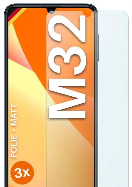 moex FlexProtect Matt für Samsung Galaxy M32 – Anti Reflex Schutzfolie für besten Displayschutz, Matt