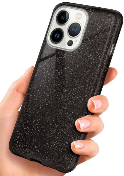 ONEFLOW Glitter Case für Apple iPhone 13 Pro Max – Glitzer Hülle aus TPU, designer Handyhülle