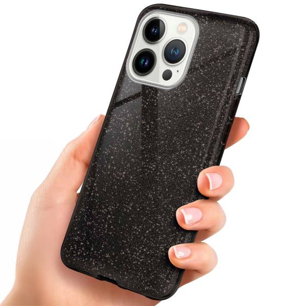 ONEFLOW Glitter Case für Apple iPhone 13 Pro Max – Glitzer Hülle aus TPU, designer Handyhülle