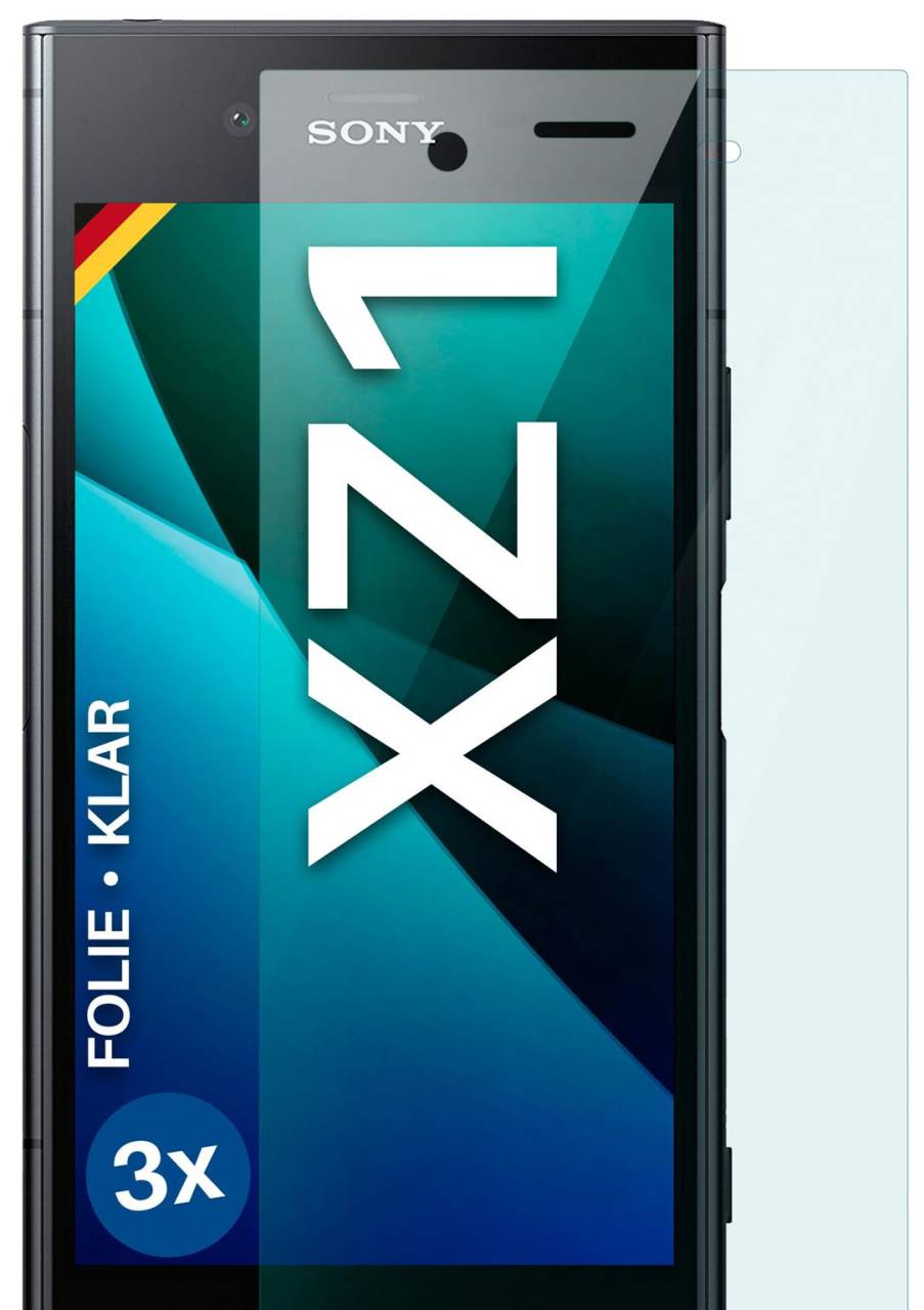 moex FlexProtect Klar für Sony Xperia XZ1 – Schutzfolie für unsichtbaren Displayschutz, Ultra klar