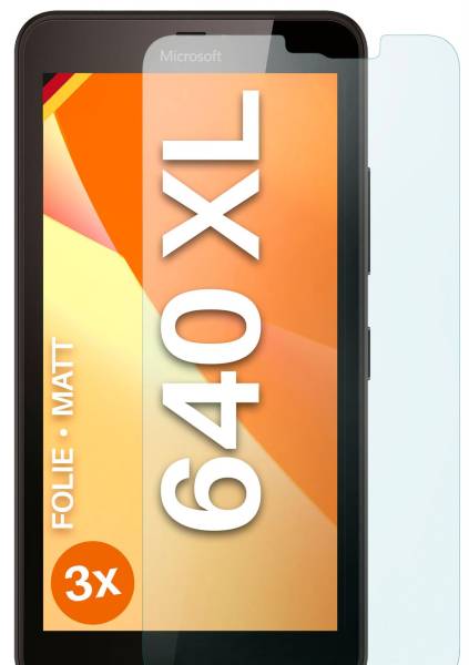 moex FlexProtect Matt für Microsoft Lumia 640 XL – Anti Reflex Schutzfolie für besten Displayschutz, Matt
