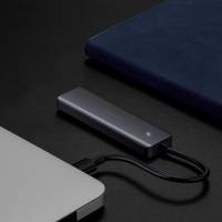 Ugreen USB-Hub – 4x USB-A 3.2 Ports, für Tablets und andere Geräte, Micro-USB Stromanschluss, USB-C Stecker